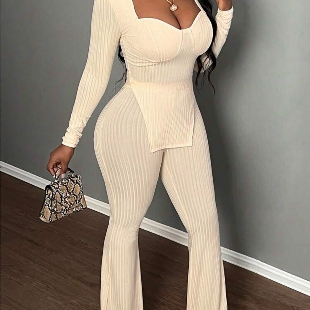 Elegant Cream Jumpsuit
